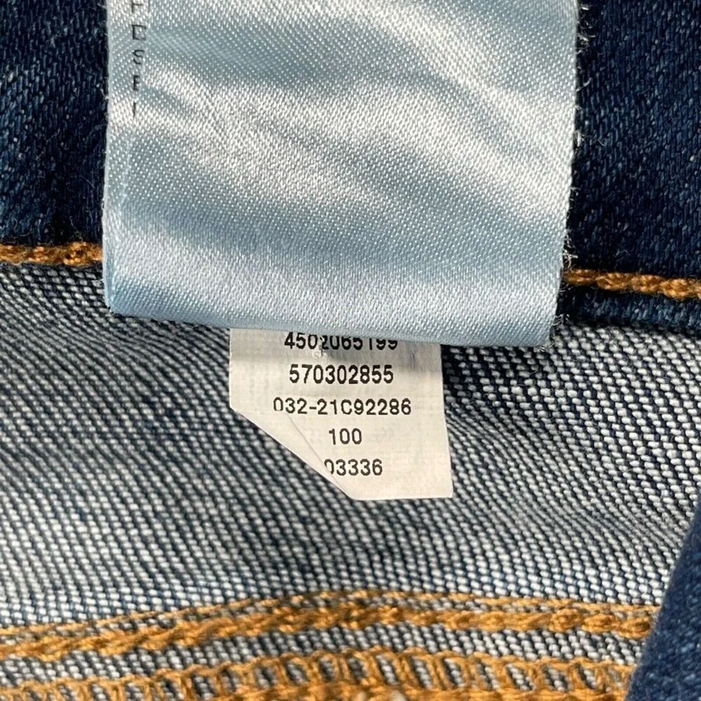 Chico's Jeggings 1R‎ (8) Mid Rise Skinny Ankle Dark Wash Cropped Inseam 27.5